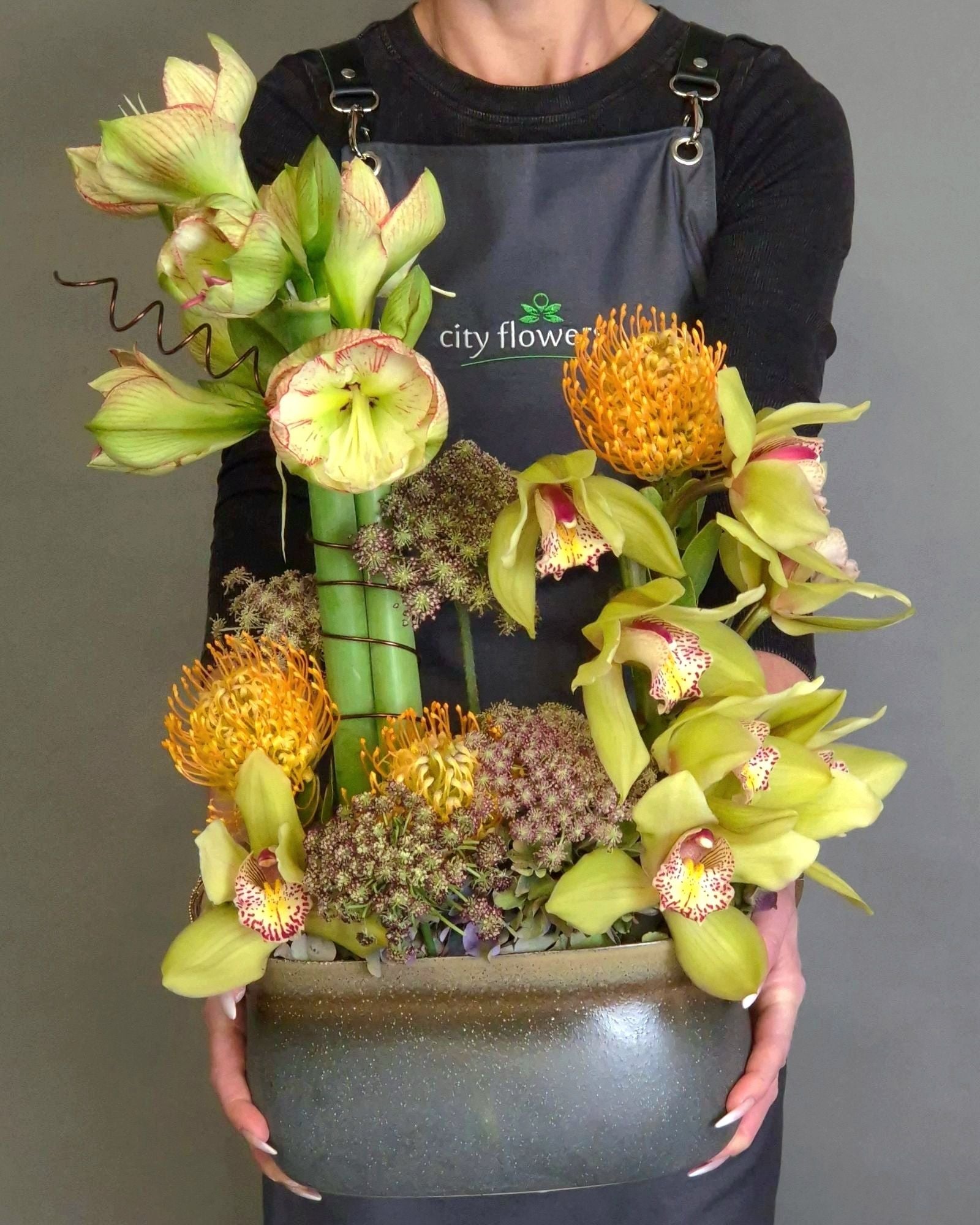 Aranjament floral Corporate cu Amarillys