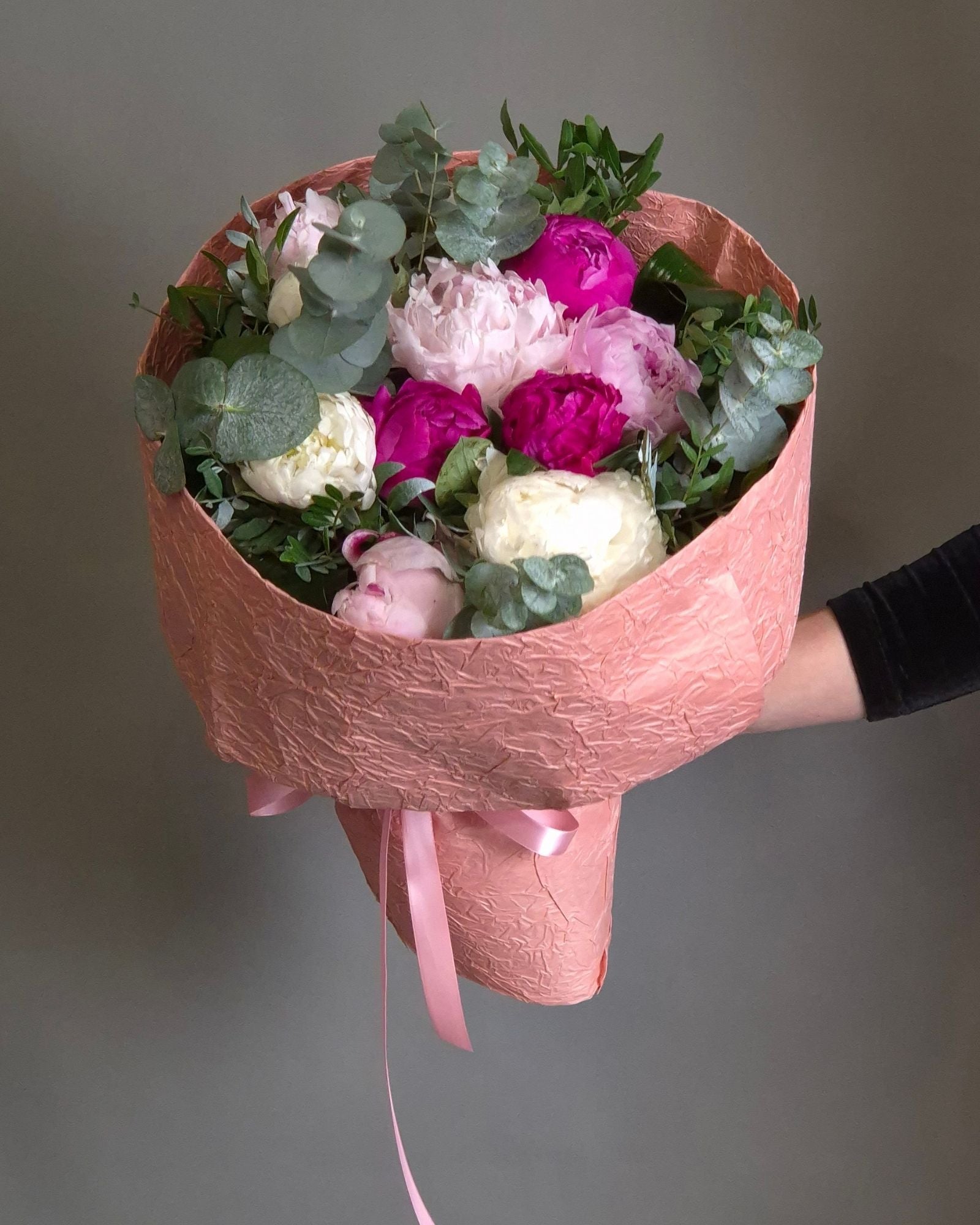 Buchet de Flori 11 Bujori Multicolori