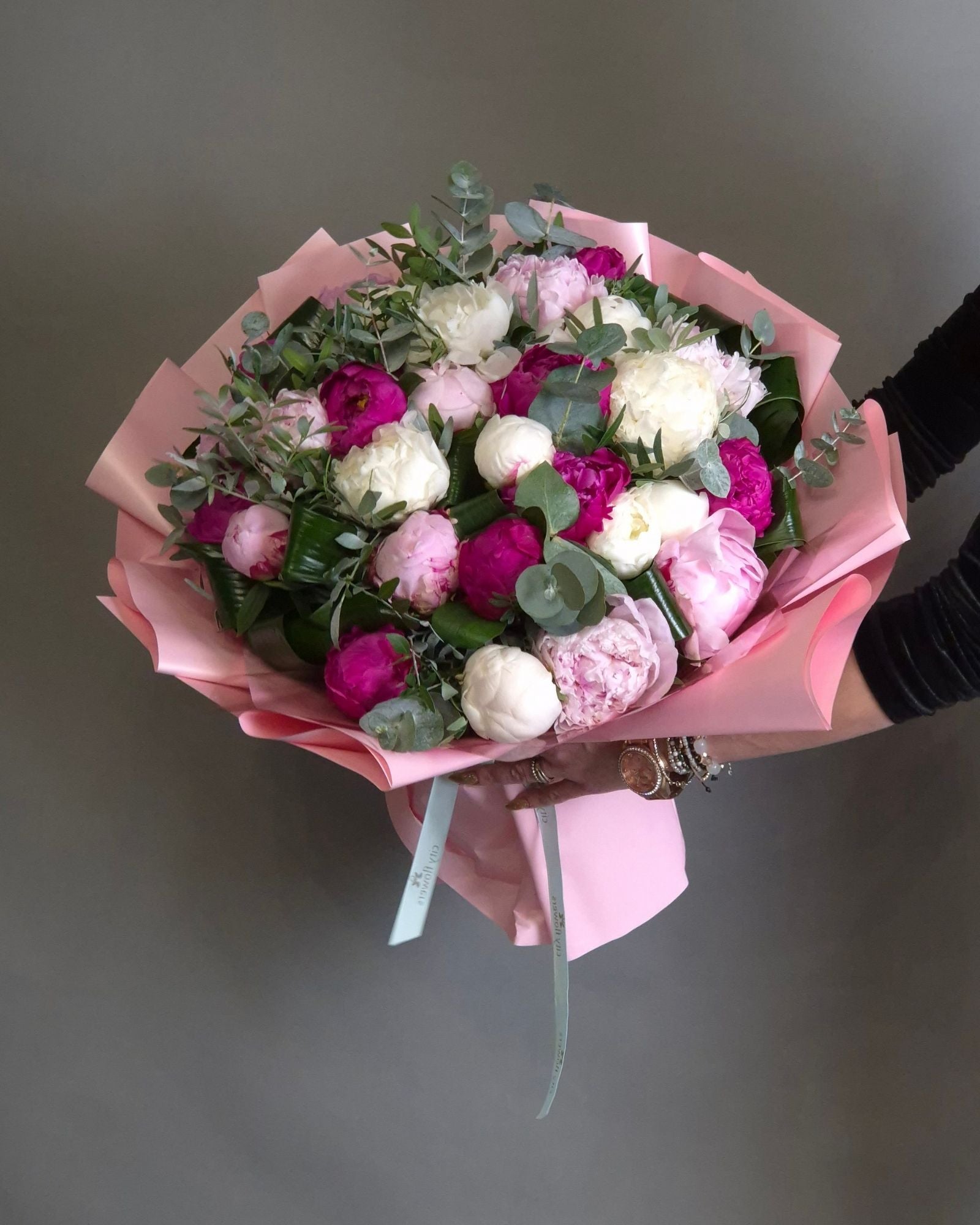 Buchet de Flori 29 Bujori Multicolori