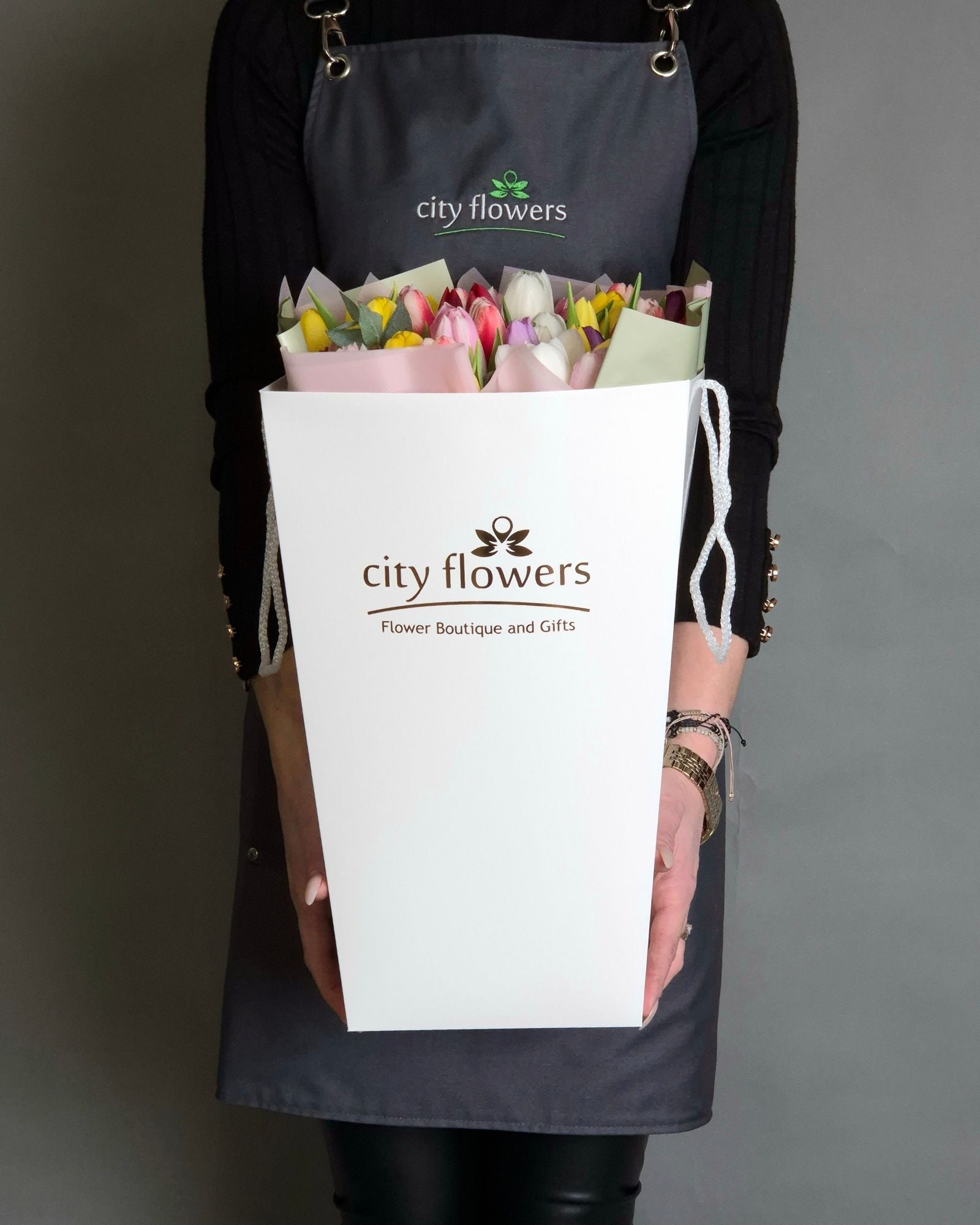 City Flowers Bag 49 lalele multicolore