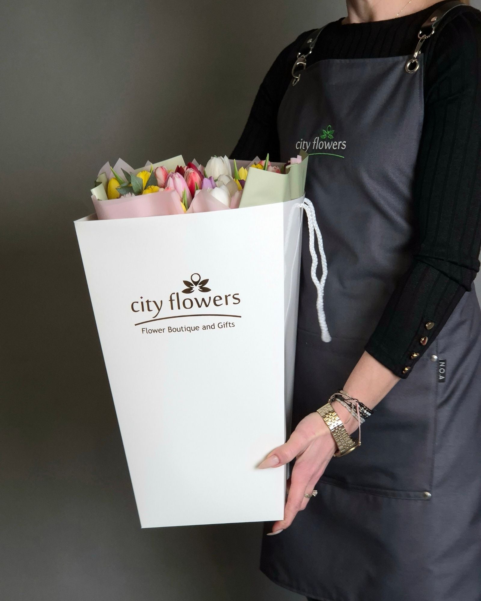 City Flowers Bag 49 lalele multicolore