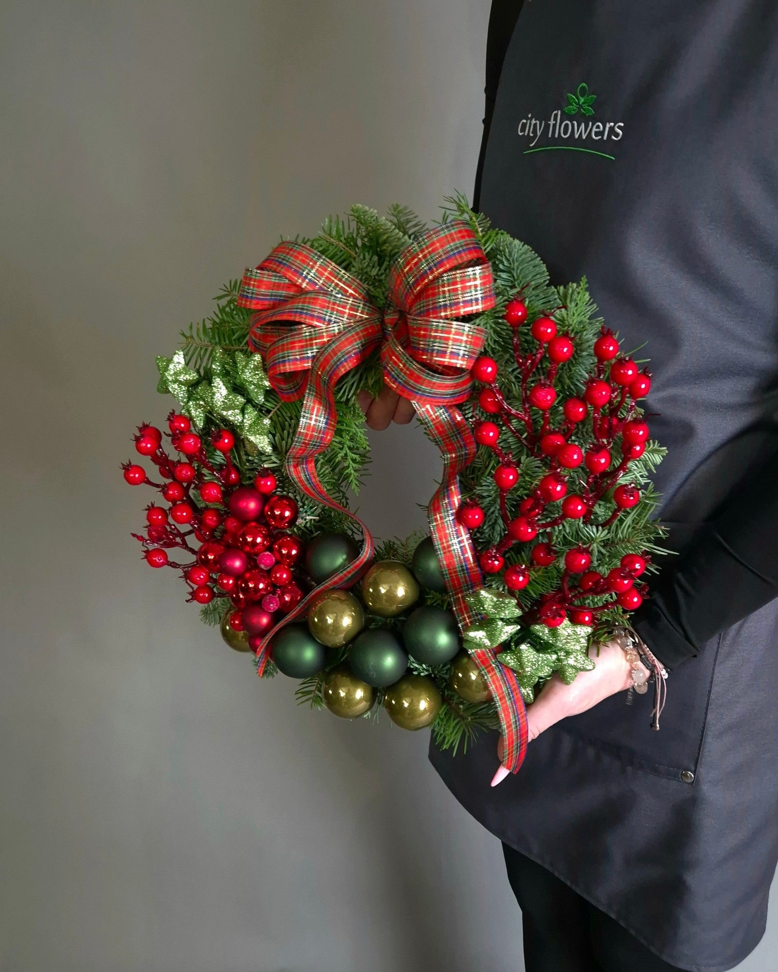 Coronita de Craciun din Brad Natural "Scottish Tradition"