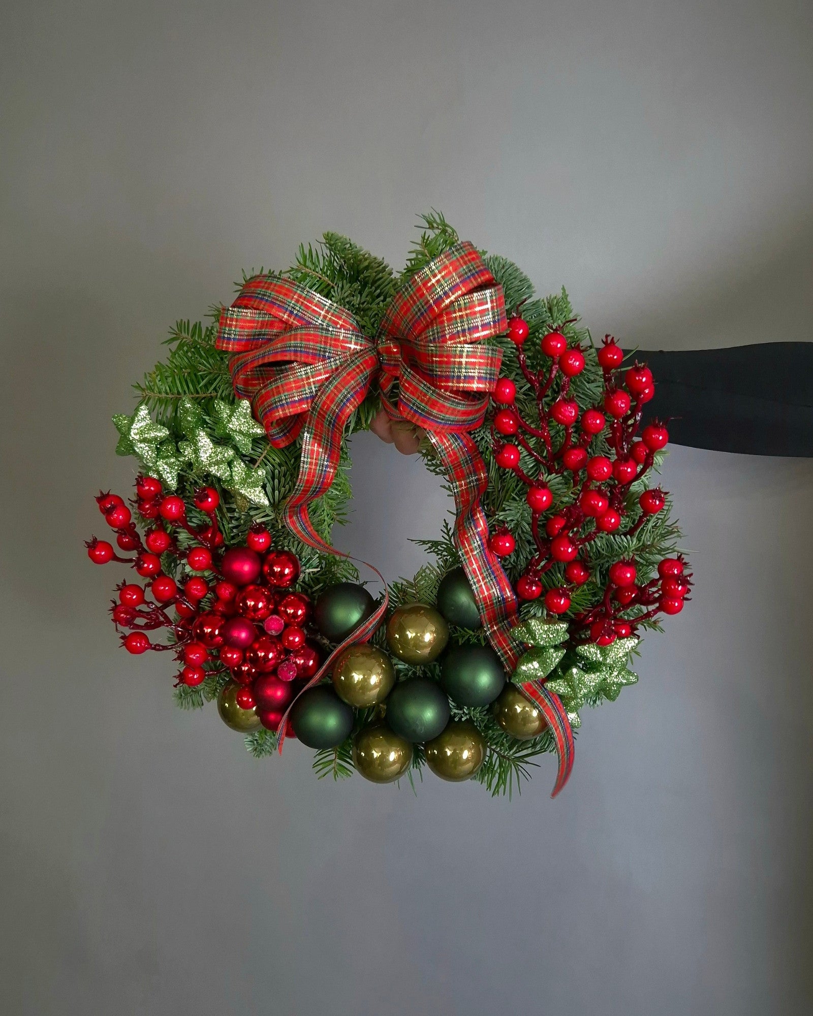 Coronita de Craciun din Brad Natural "Scottish Tradition"