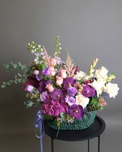 Cos cu Flori "Purple Elegance"