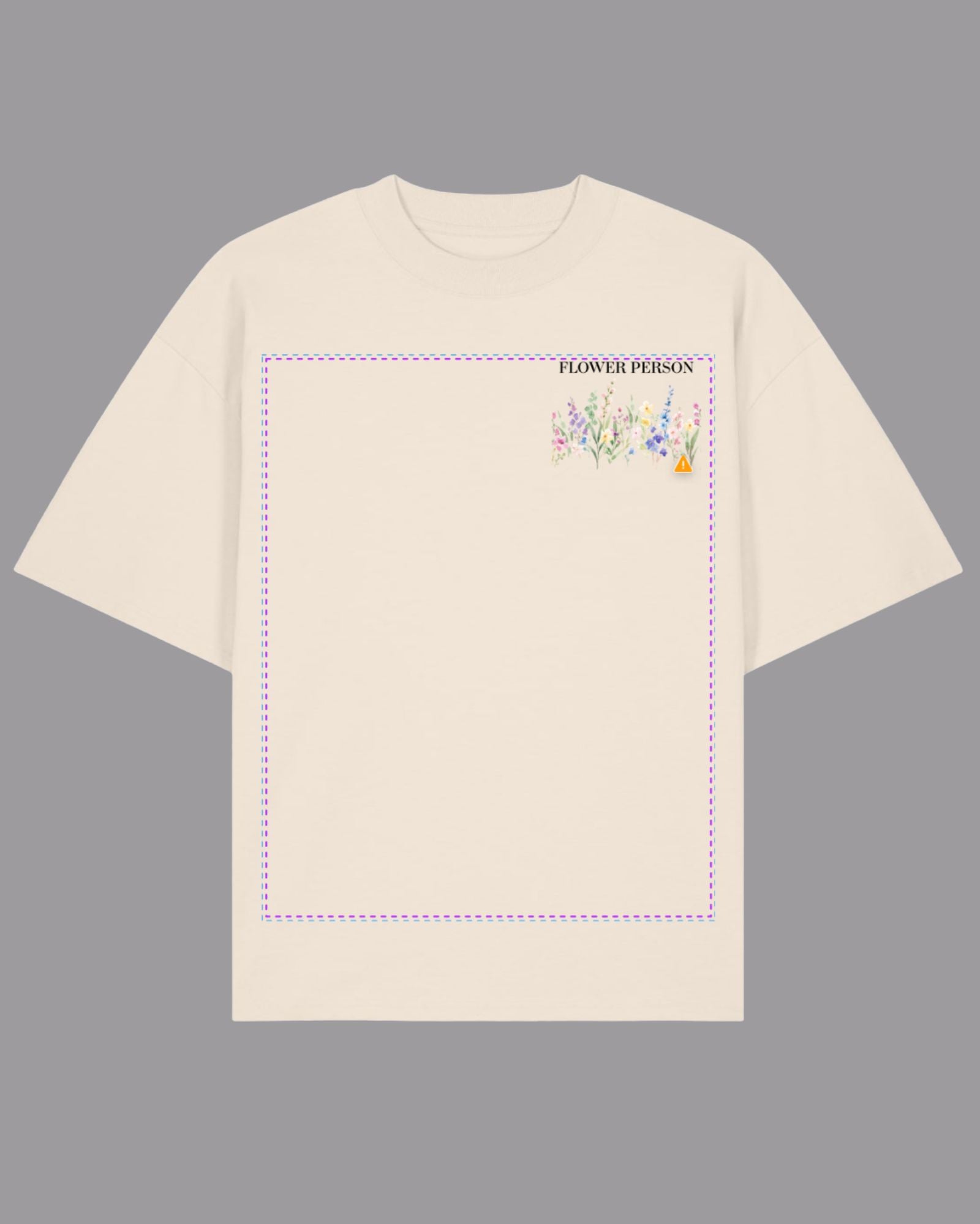 Tricou Oversize Flower Person – Colecția CityFlowers