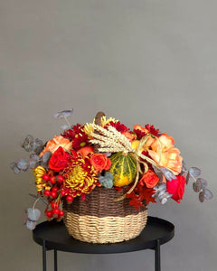 Aranjament Floral "Cosulet cu flori de toamna"