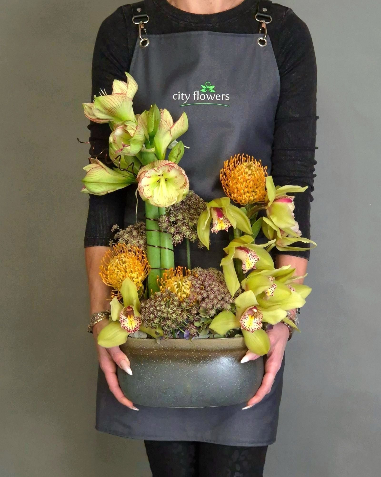 Aranjament floral Corporate cu Amarillys