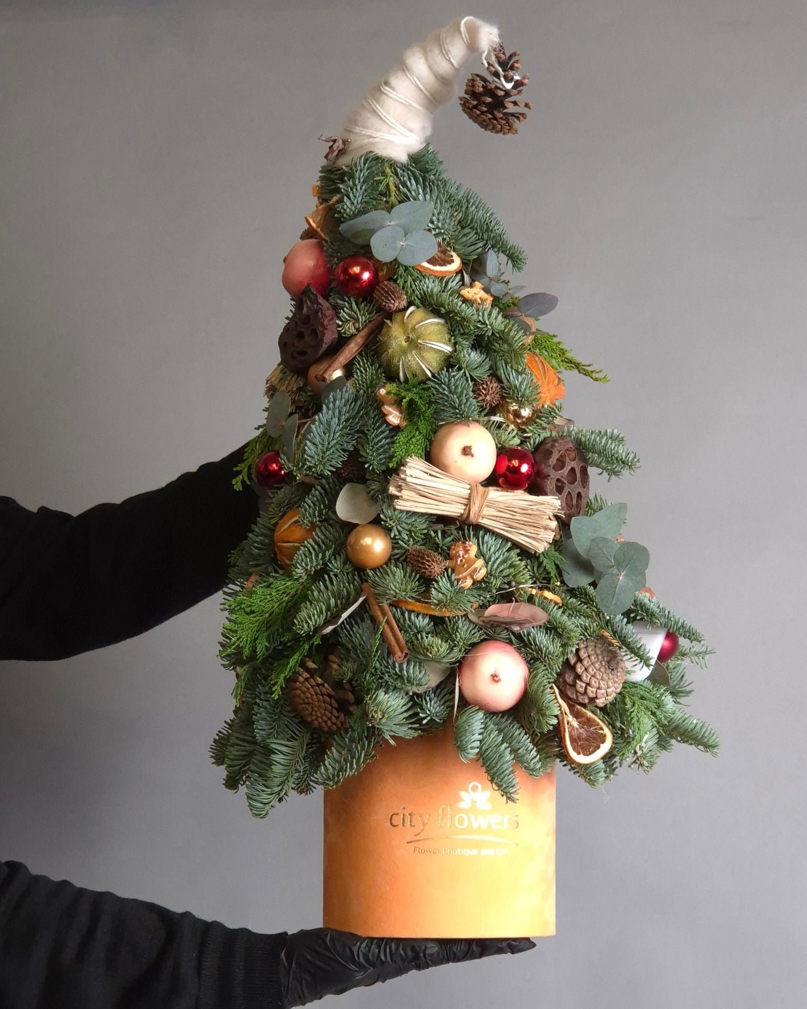 Bradut de Craciun Construit "Rustic Grinch"