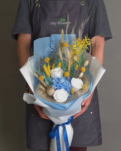 Buchet Flori "Azure Dream" – Flori Criogenate si Uscate
