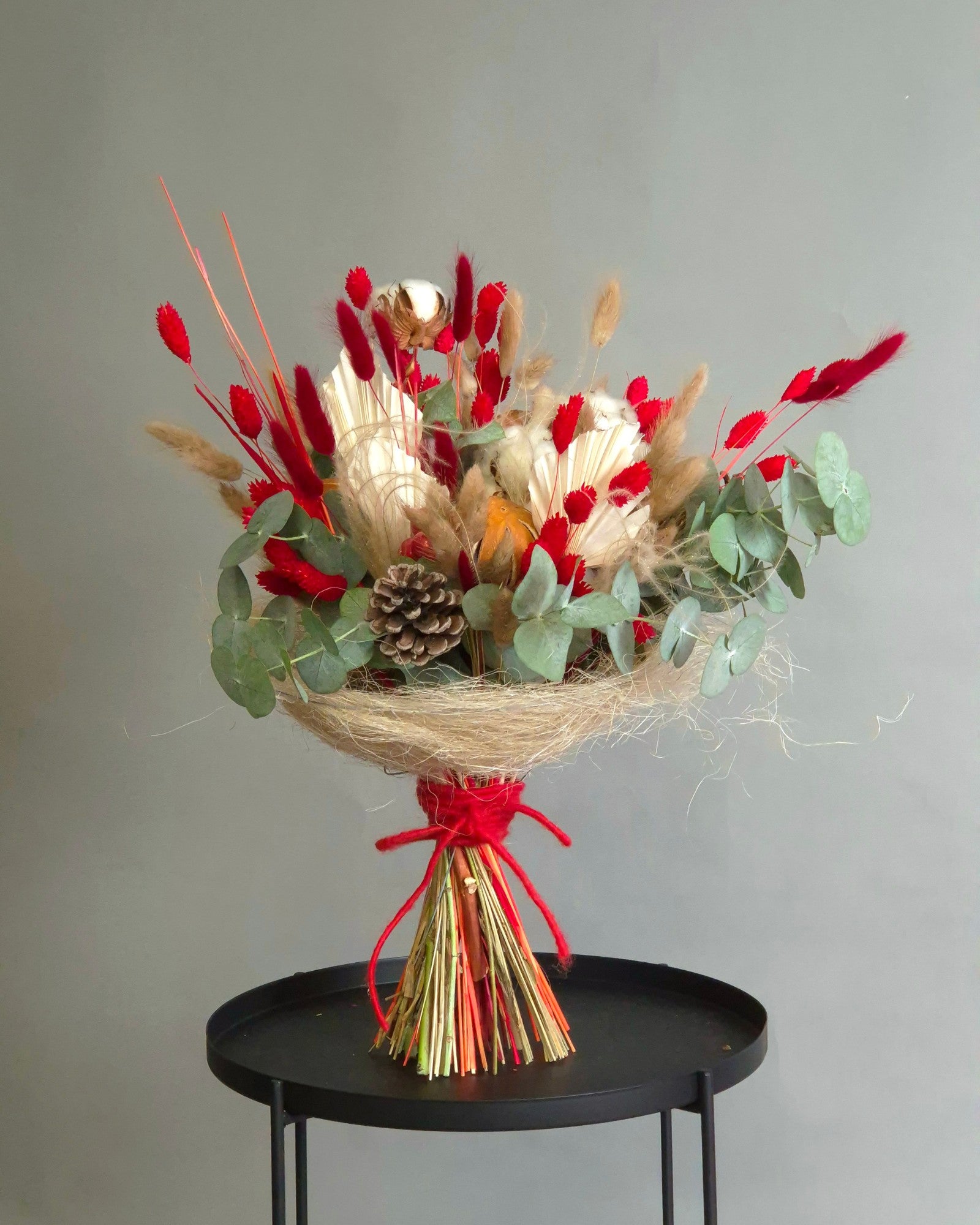 Buchet de Craciun cu Flori Uscate "Rustic Winter"