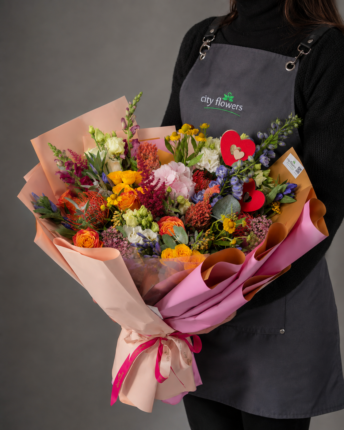 "Vibrant Joy" Flower Bouquet – Colorful Floral Mix
