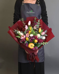 Buchet de Toamna "Autumn Charm" – Lalele si Tartacute