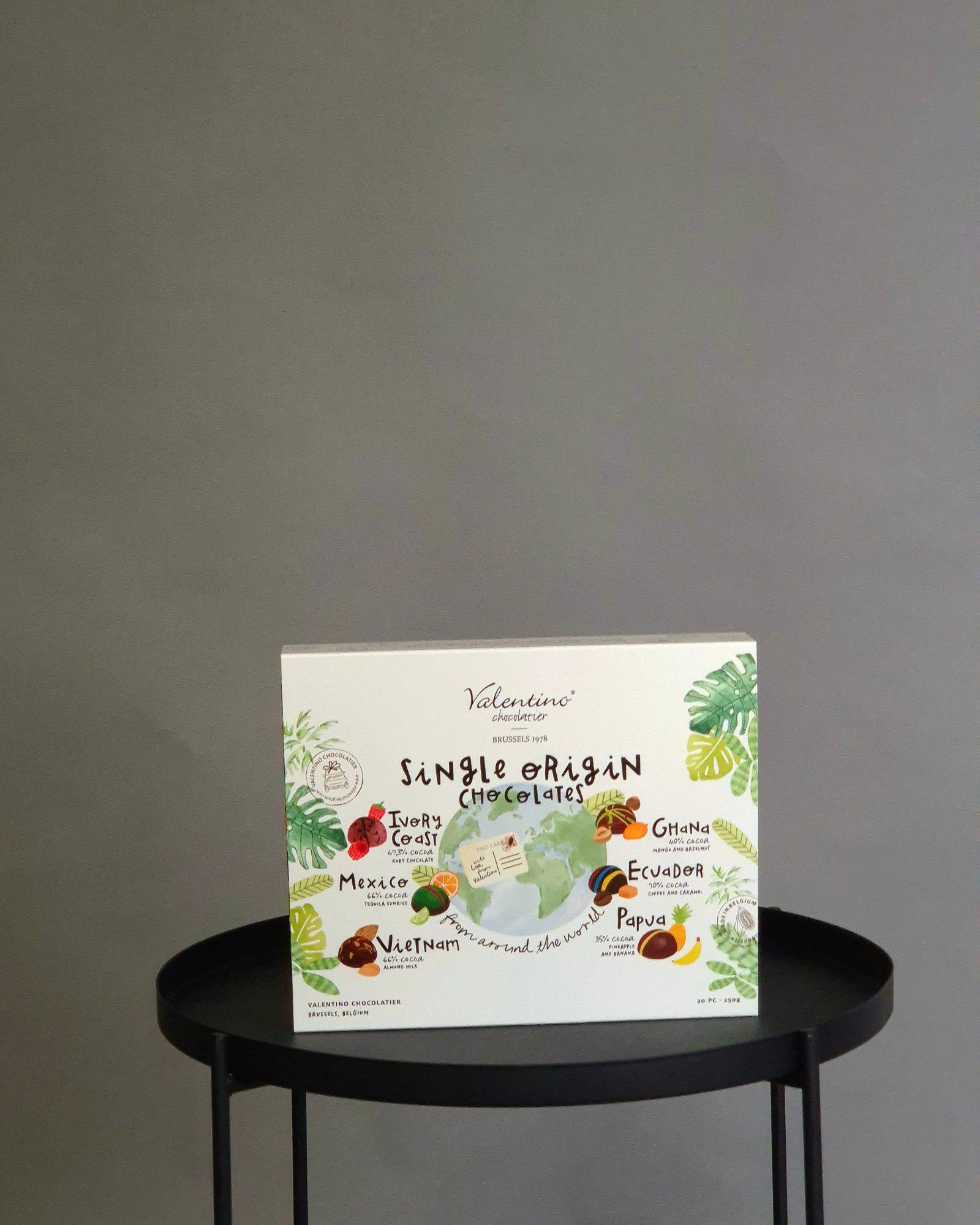 Cadou Cutie Ciocolata Valentino "Single Origin" (250g)