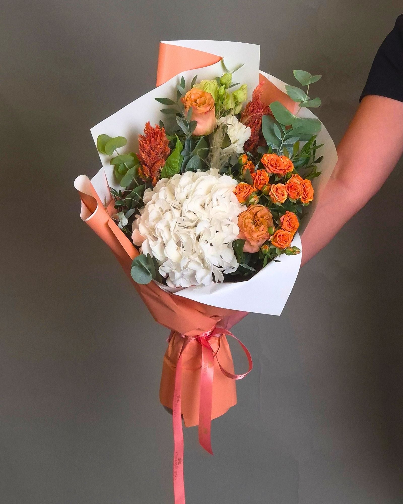City Flowers Bag "Autumn Glow" - Hortensie si Minirosa