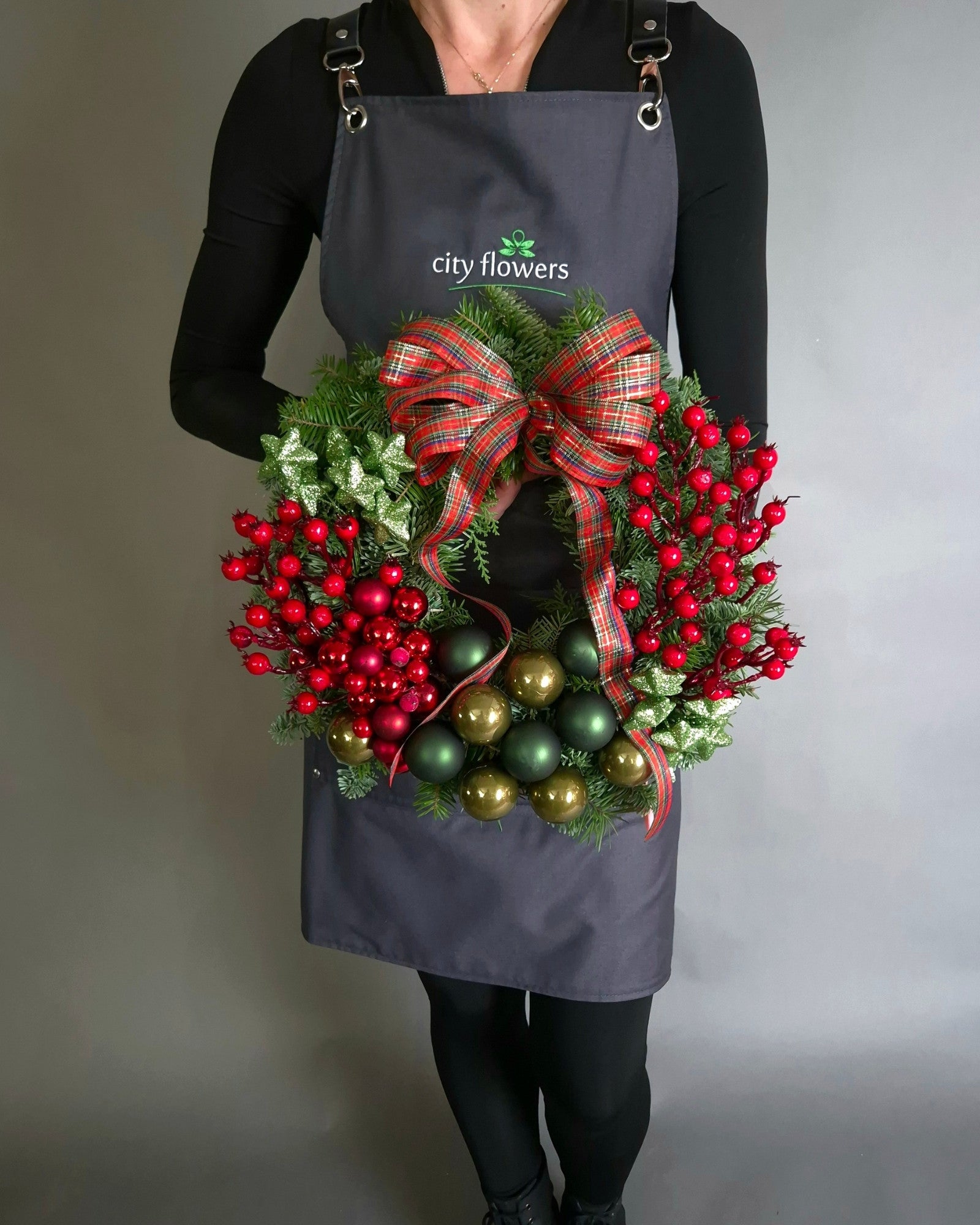 Coronita de Craciun din Brad Natural "Scottish Tradition"