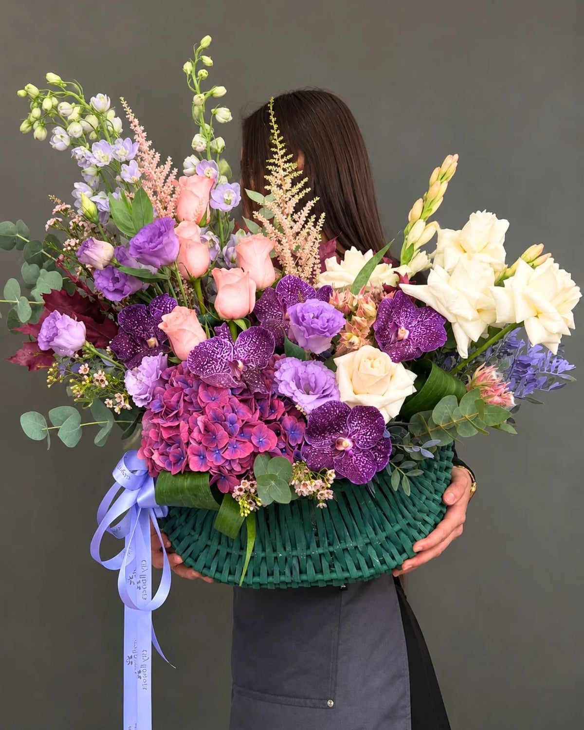 Cos cu Flori "Purple Elegance"