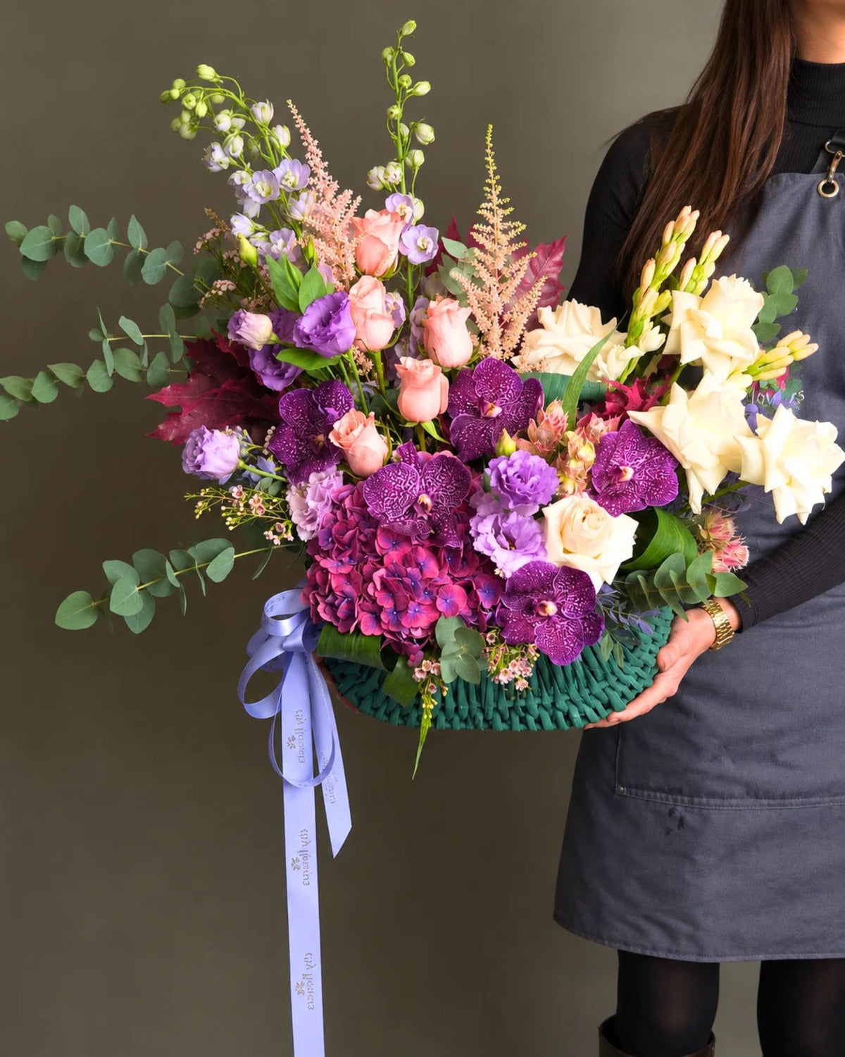 Cos cu Flori "Purple Elegance"