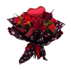 Buchet romantic cu balon